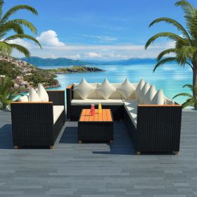 Patio Furniture Set Set of 5 Black