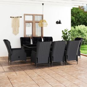 Outdoor Dining Set Dark Grey