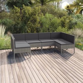 Garden Lounge Set Grey, Anthracite